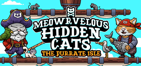 Meowrvelous Pirate Cats - A Hidden Object Game header art