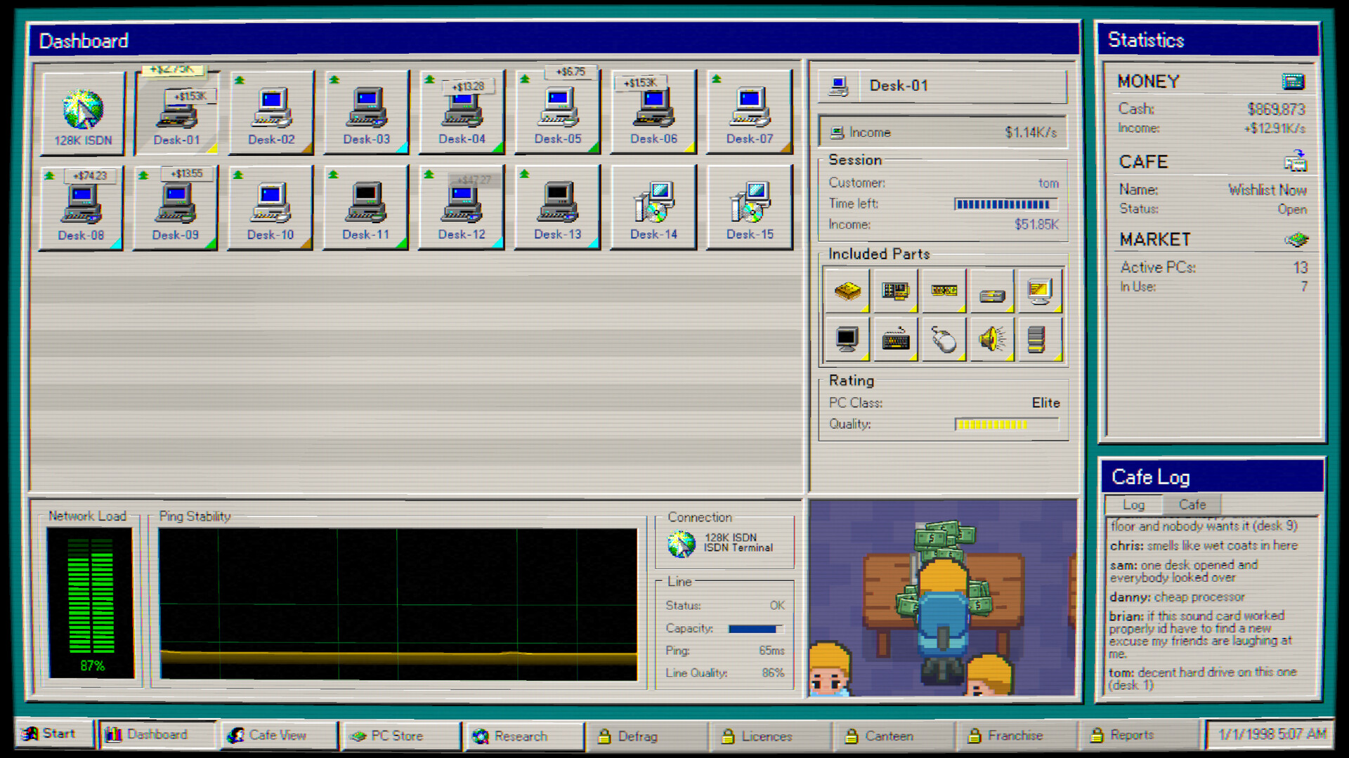 Internet Cafe 98 screenshot 3