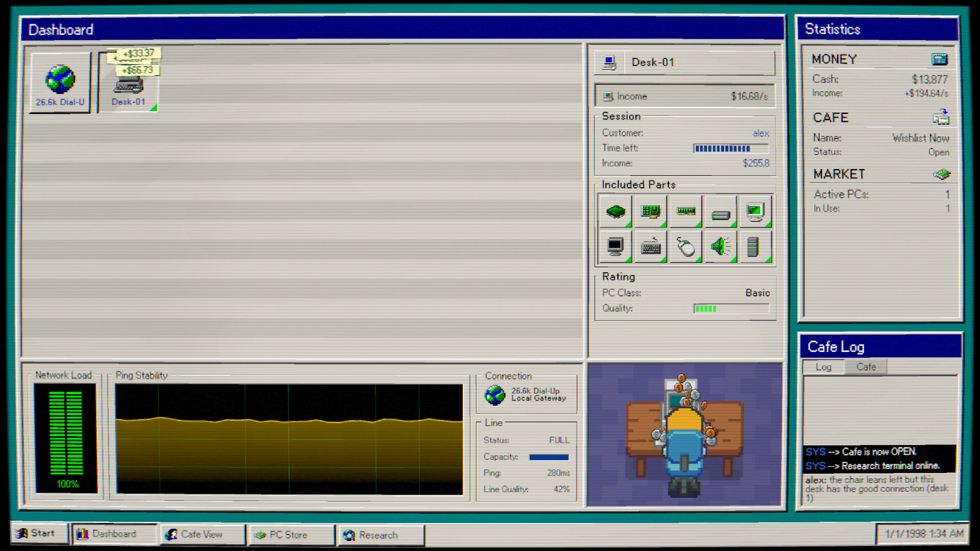 Internet Cafe 98 screenshot 1