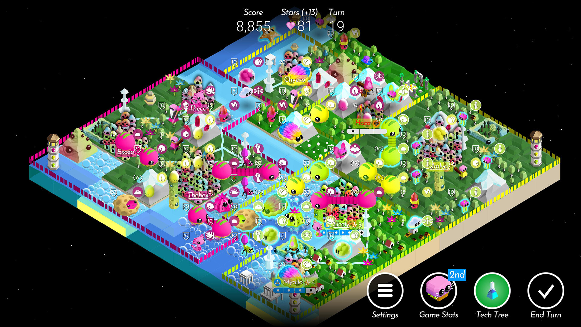 The Battle of Polytopia - New Dawn Skin (for the Cymanti tribe) Featured Screenshot #1