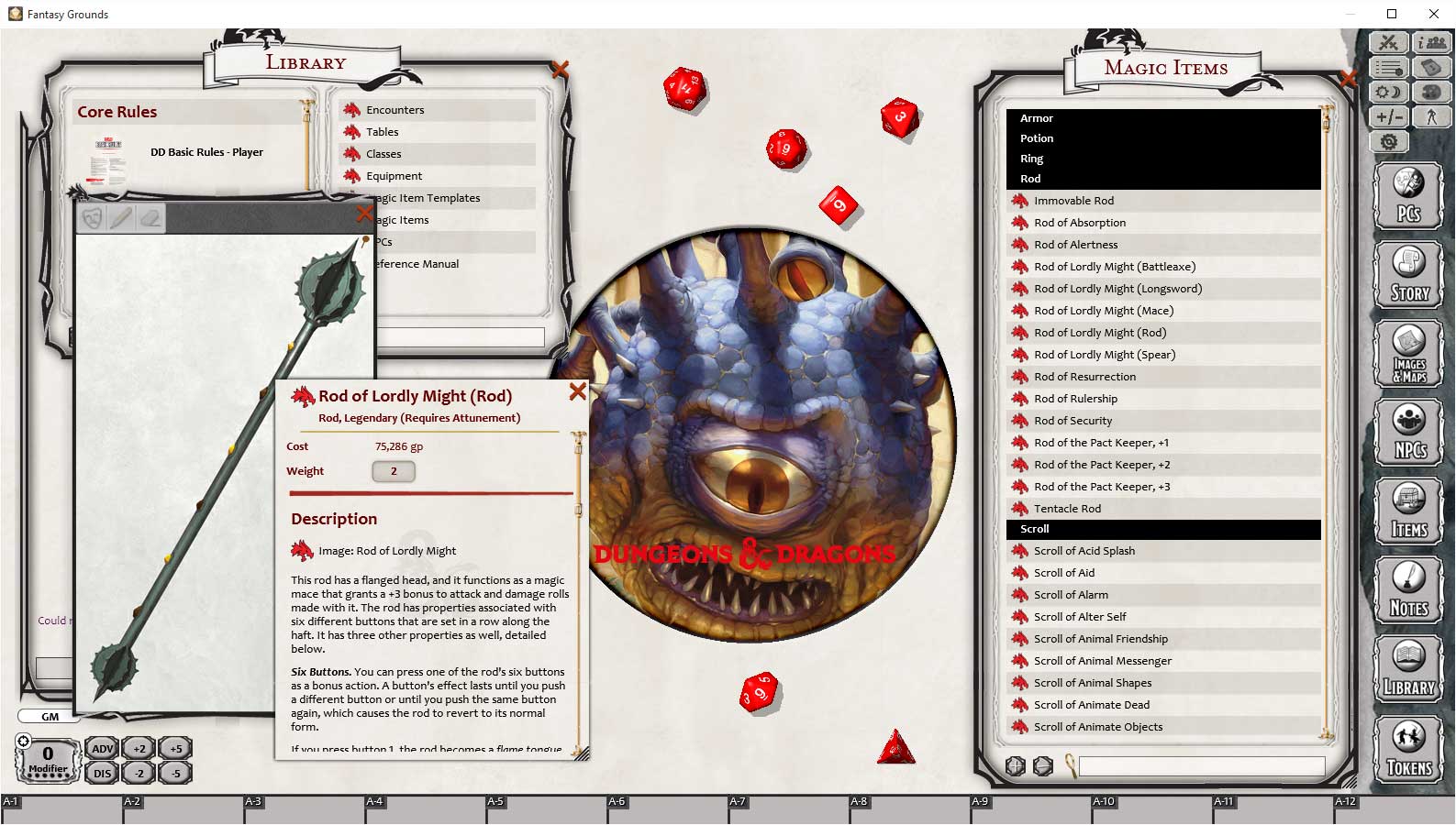 Fantasy Grounds - D&D Dungeon Master's Guide Featured Screenshot #1