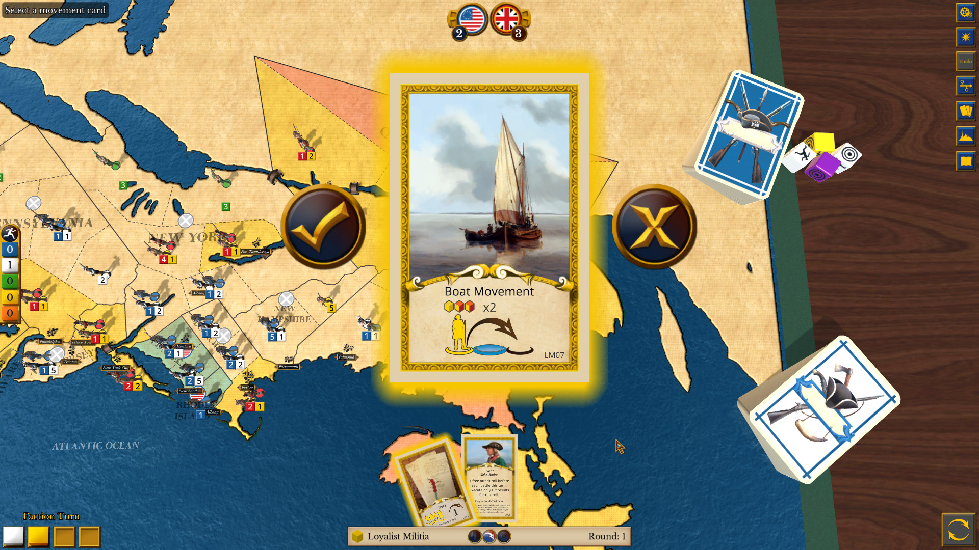 screenshot of 1775: Rebellion 2