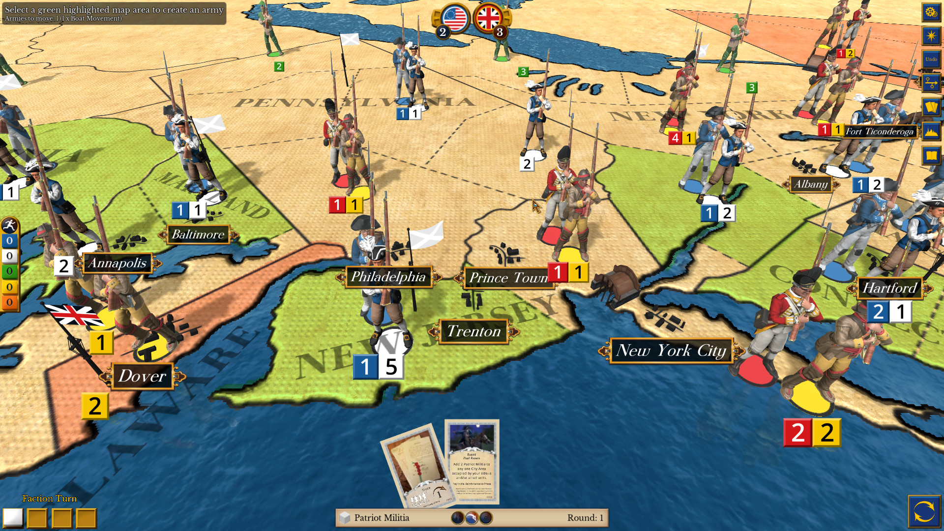 screenshot of 1775: Rebellion 3