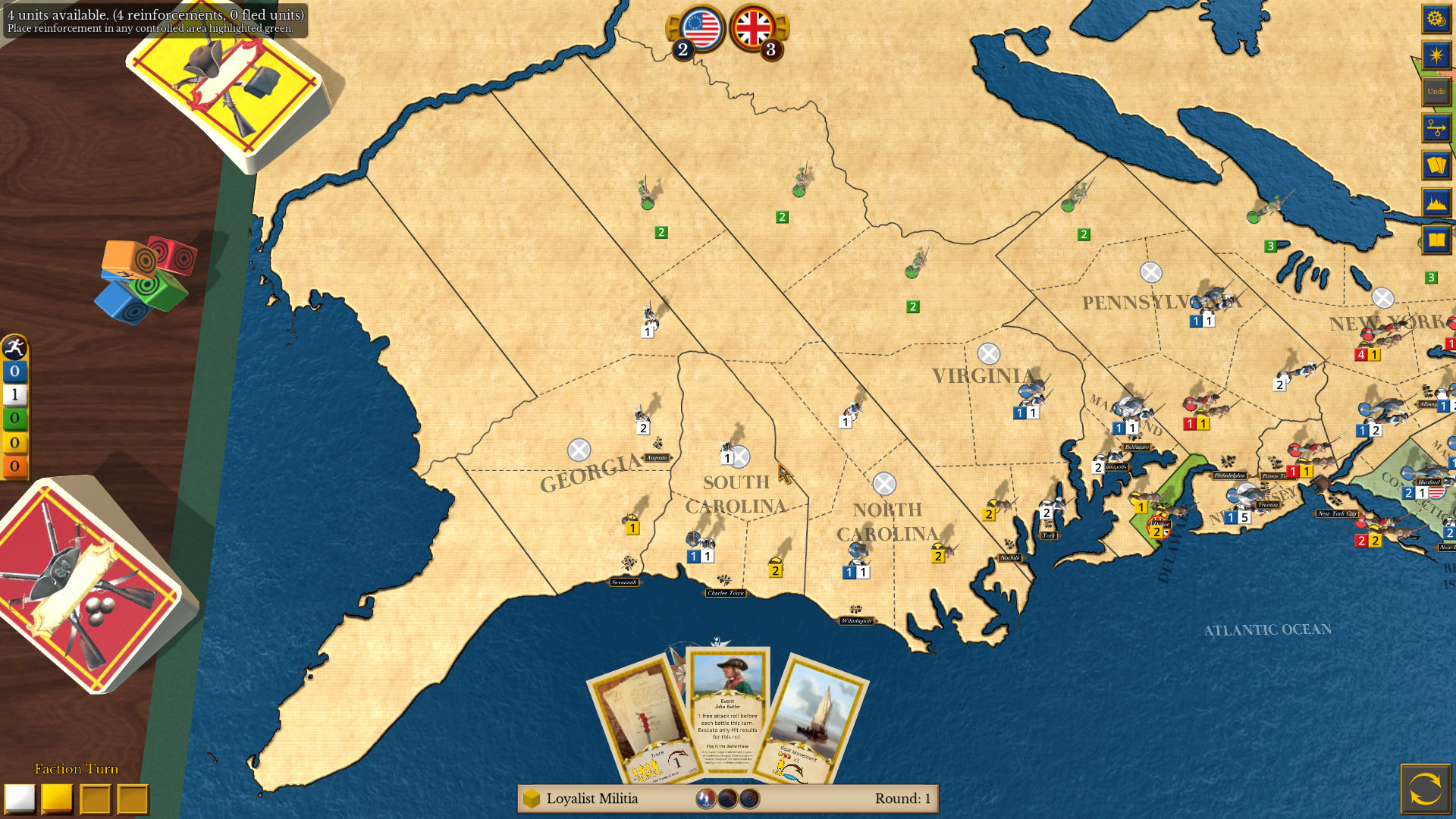 screenshot of 1775: Rebellion 4