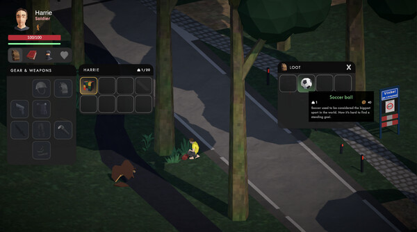 Screenshot of Nederfall gameplay showing in-action mechanics