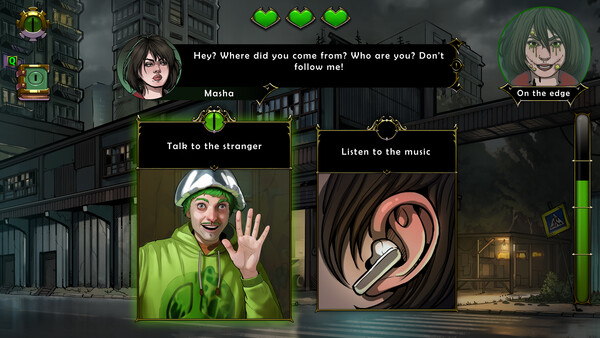 Screenshot of Choice of Life: Floors gameplay showing in-action mechanics