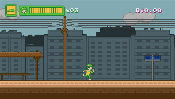 Screenshot of Robertinho Adventures gameplay showing in-action mechanics