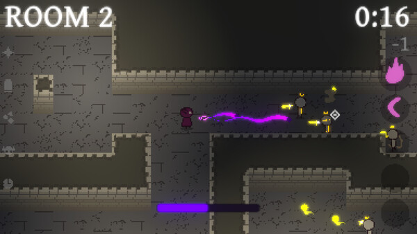Screenshot of Negative Time gameplay showing in-action mechanics