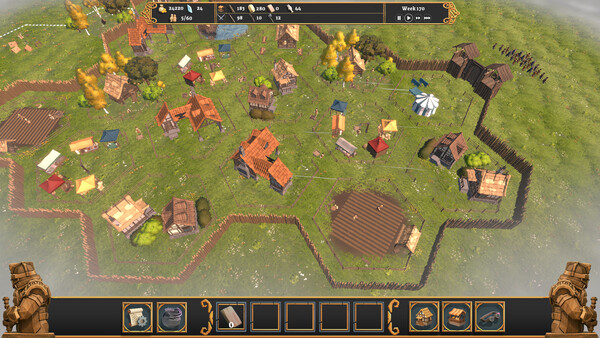 Screenshot of Foundland City Builders gameplay showing in-action mechanics