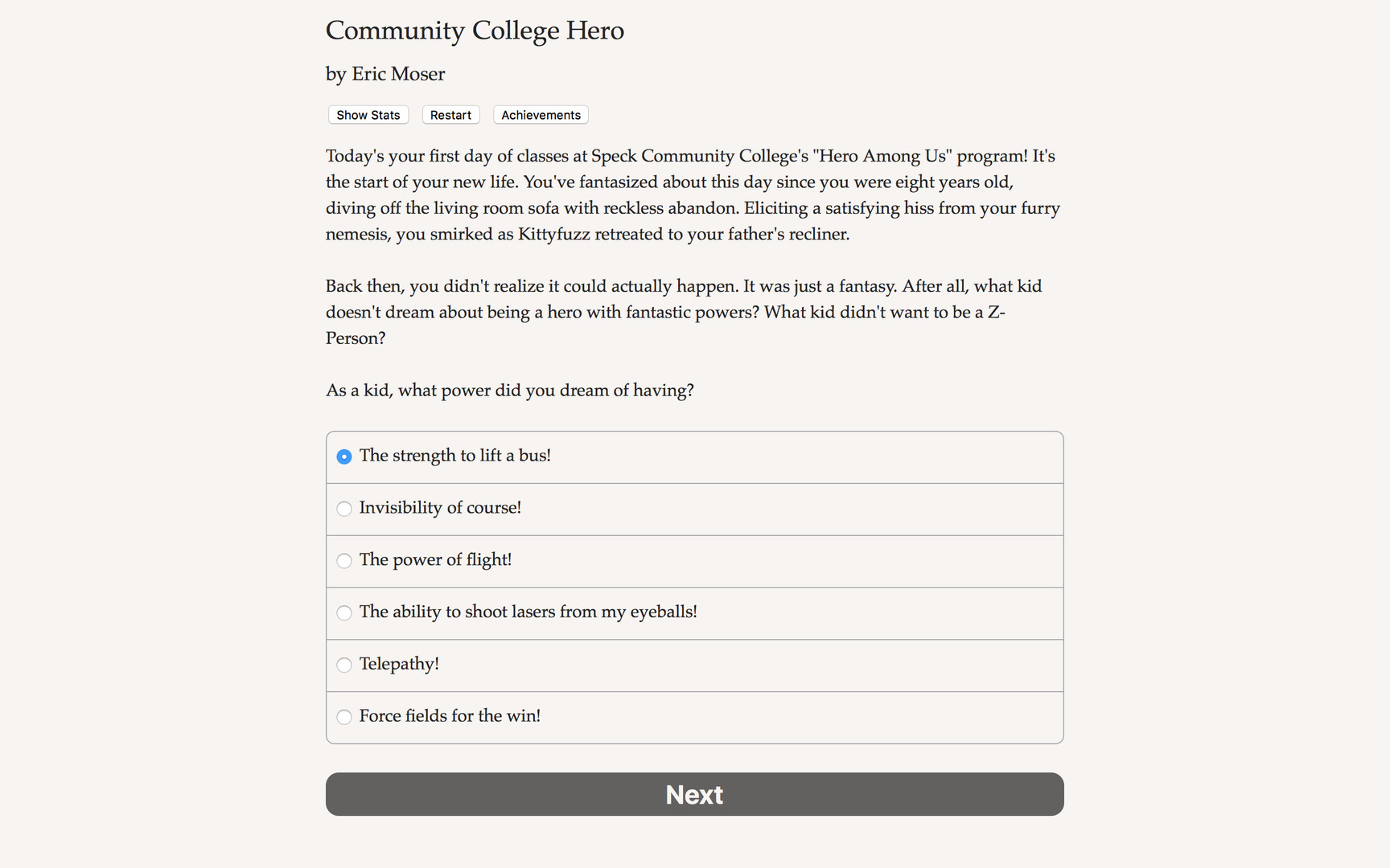 Community College Hero: Trial by Fire screenshot #4