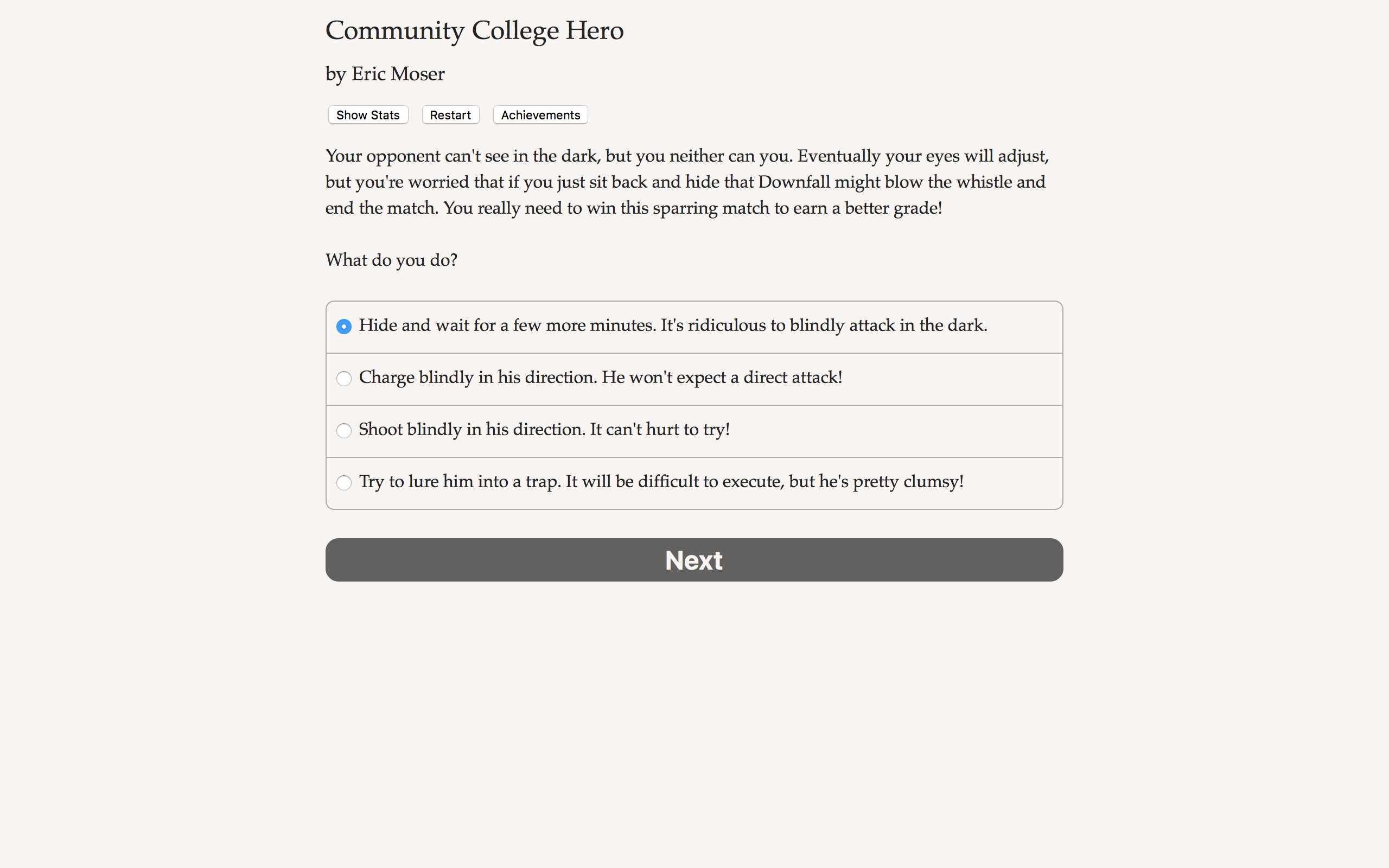 Community College Hero: Trial by Fire
