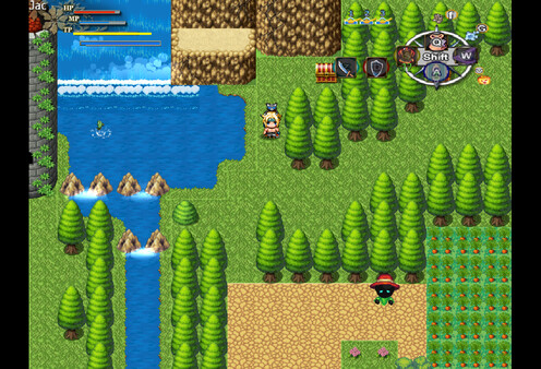Screenshot of Legend of the Coin Knight gameplay showing in-action mechanics