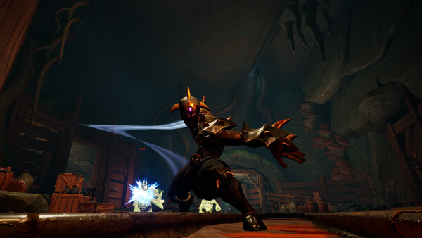 Screenshot of Monster Mercs gameplay showing in-action mechanics
