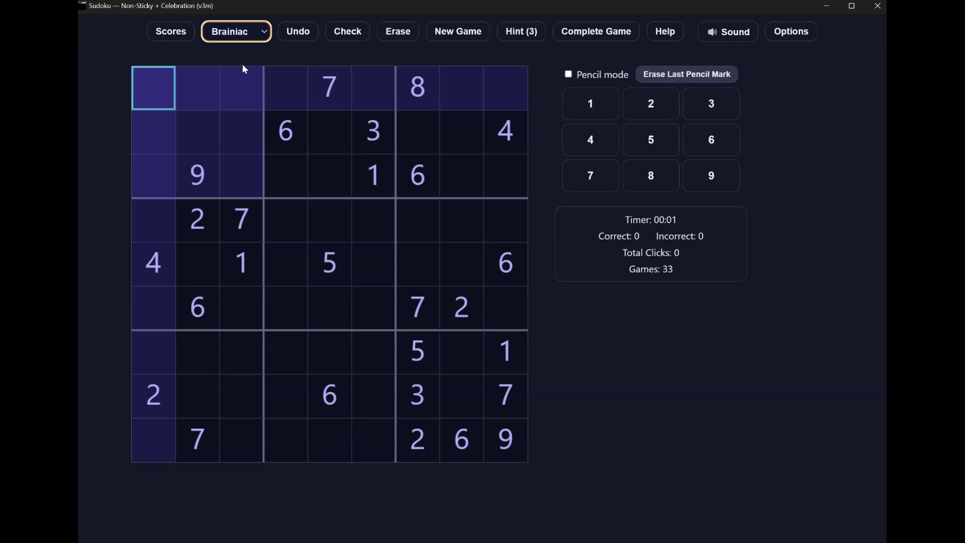 Sudoku Challenge Pro screenshot