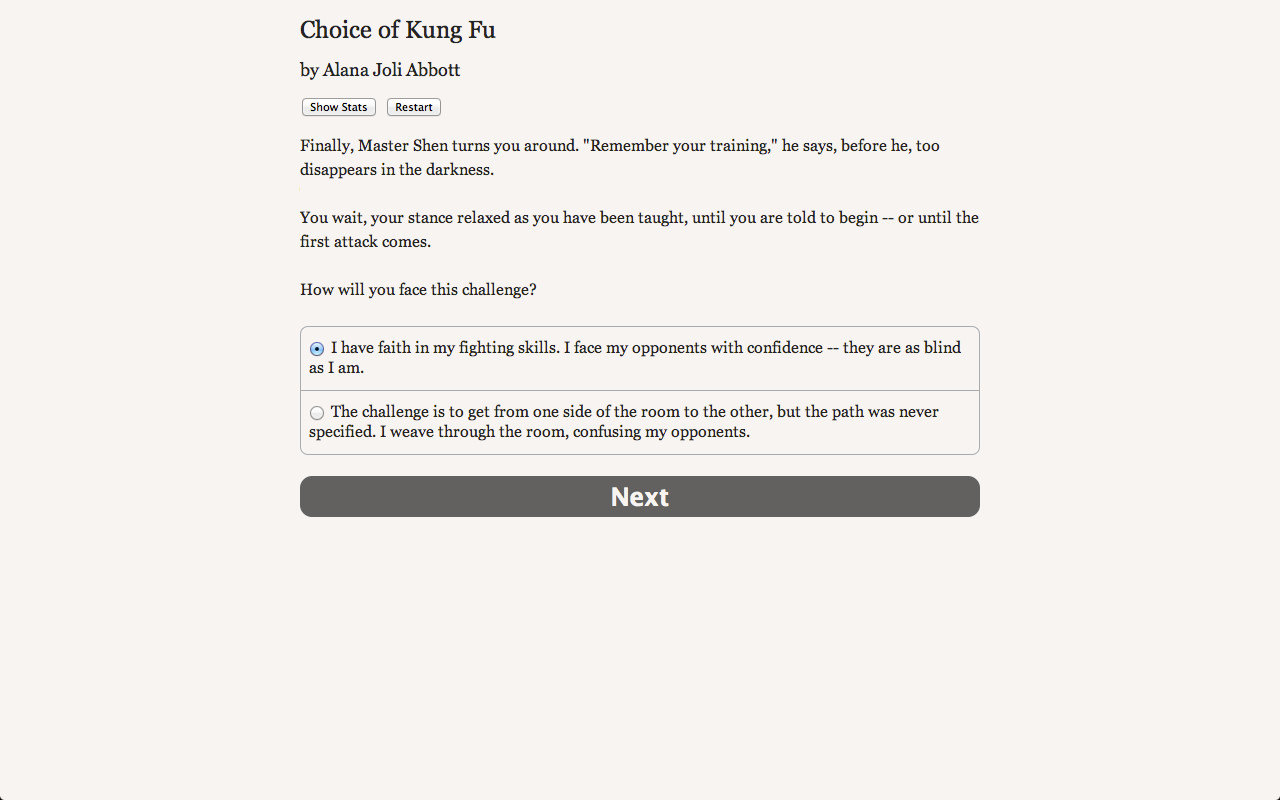 Choice of Kung Fu screenshot #3