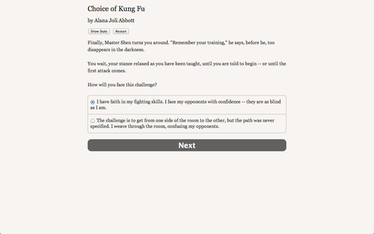 Choice of Kung Fu