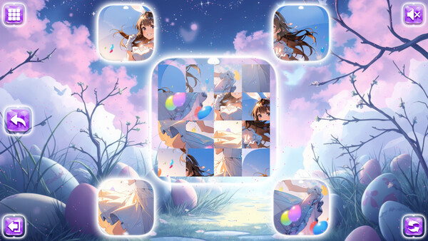 Lovely Anime Puzzle: Easter game for windows Pc 1