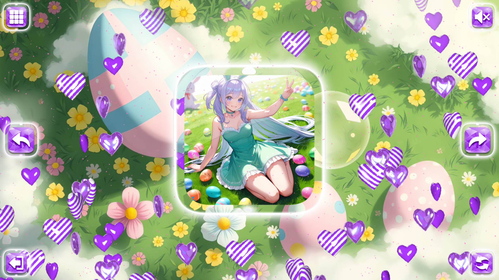 Lovely Anime Puzzle: Easter screenshot #2