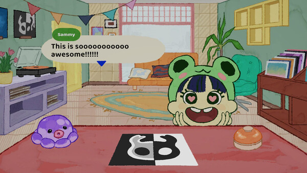 Screenshot of Venny's Vinyl Shop gameplay showing in-action mechanics