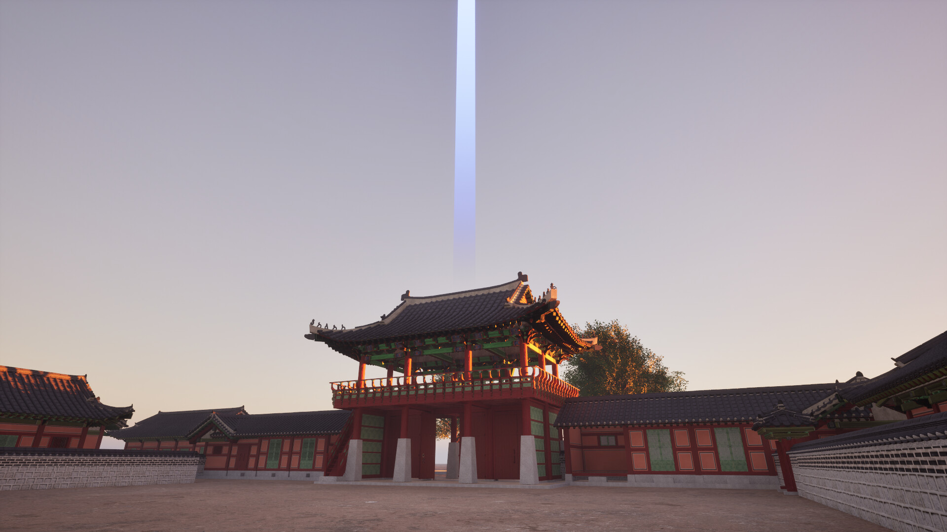 A walk in Hwaseong Temporary Palace at night screenshot #5