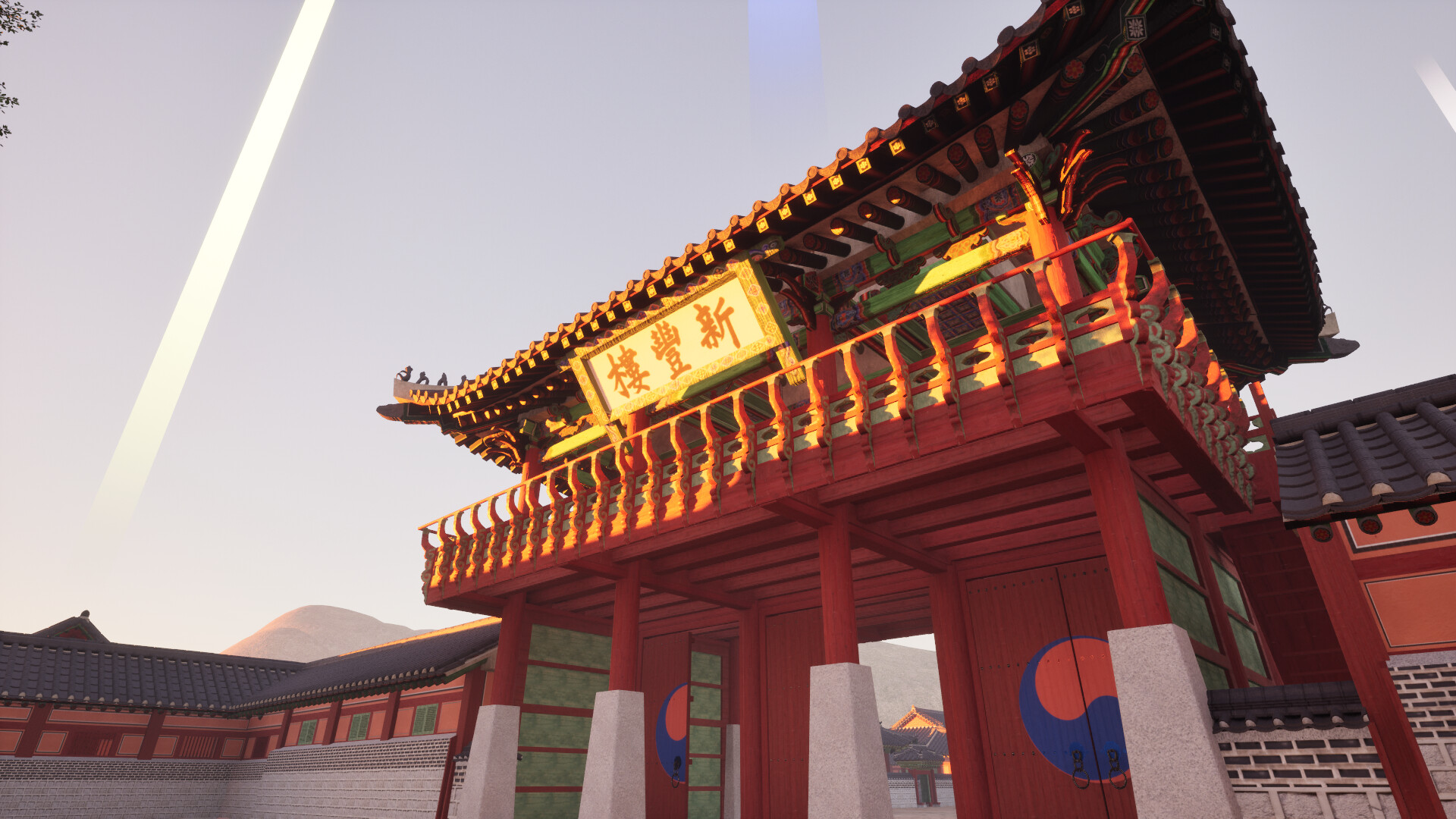 A walk in Hwaseong Temporary Palace at night screenshot #2