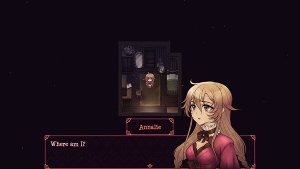 Screenshot of The Herzbury Curse gameplay showing in-action mechanics