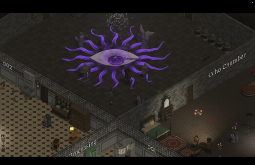 Screenshot of Hauntworks gameplay showing in-action mechanics