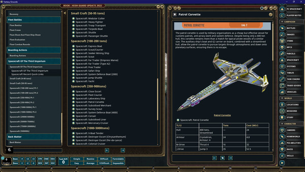 Fantasy Grounds - Traveller - High Guard Update 2022