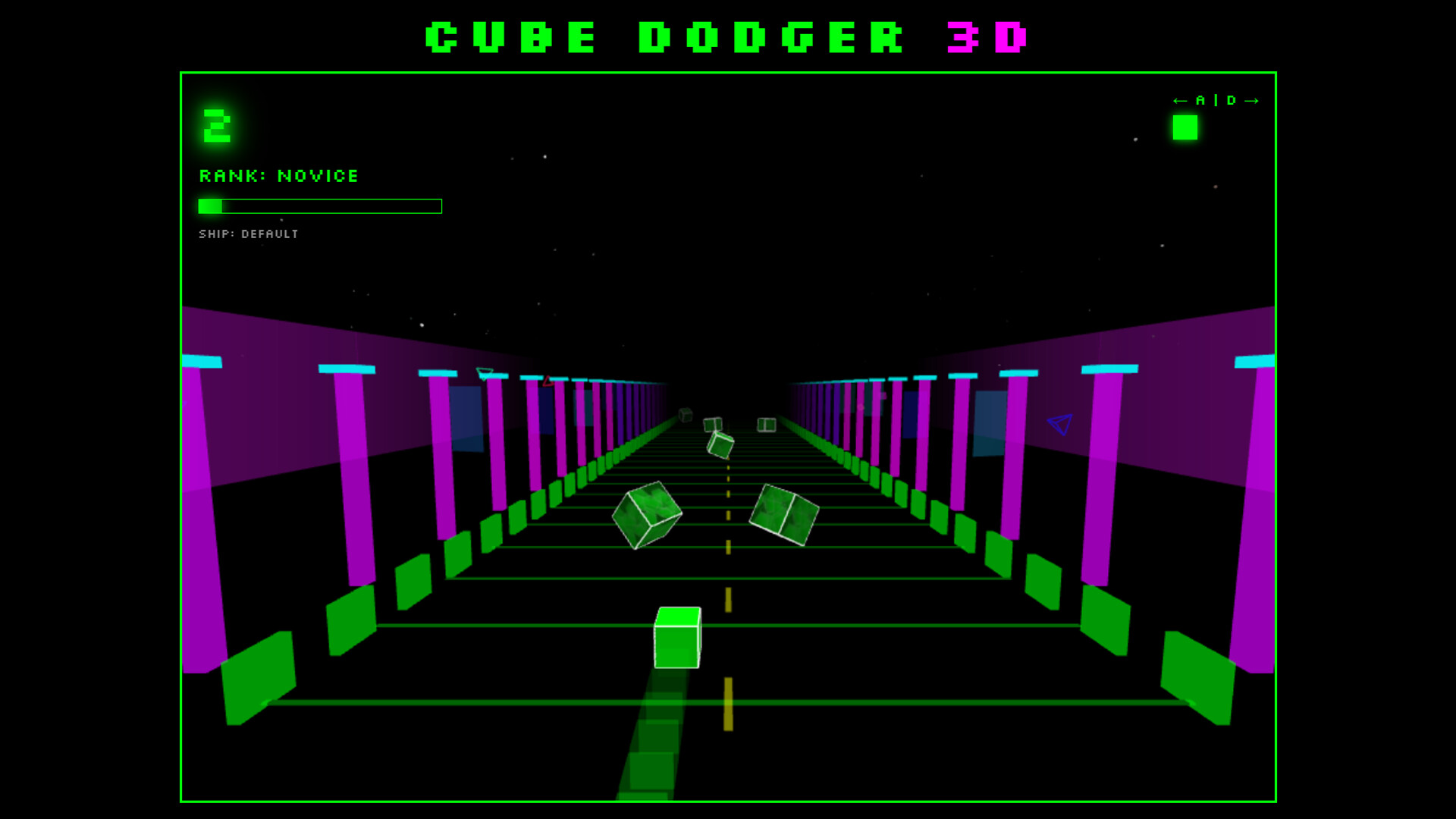 Cube Dodger 3D – Void Crystal Enemies Featured Screenshot #1