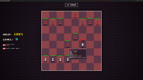 Screenshot 4 of Pixel Chess Idle RPG - final gameplay screenshot