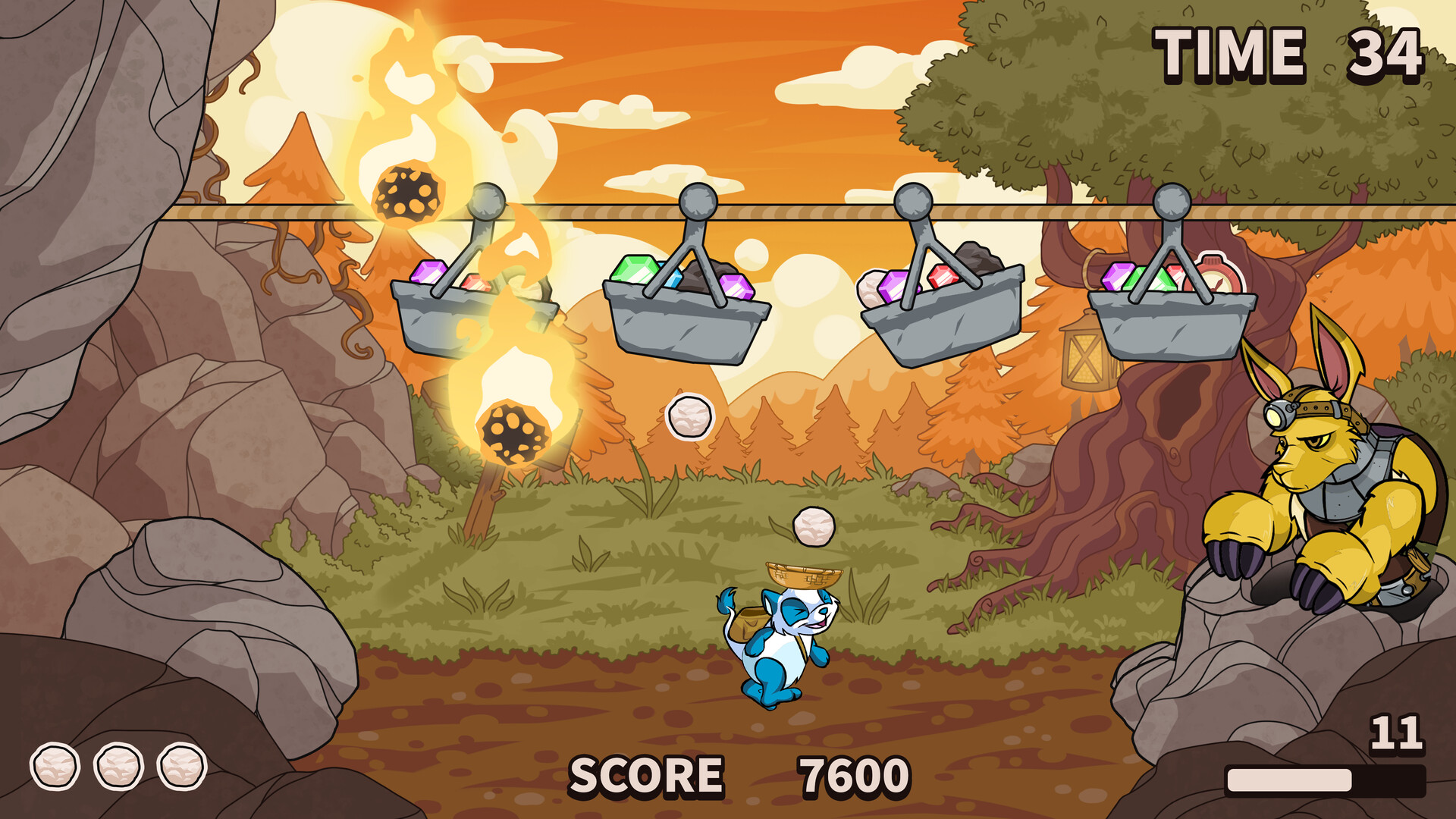 Pantalla de minijuego arcade en Neopets