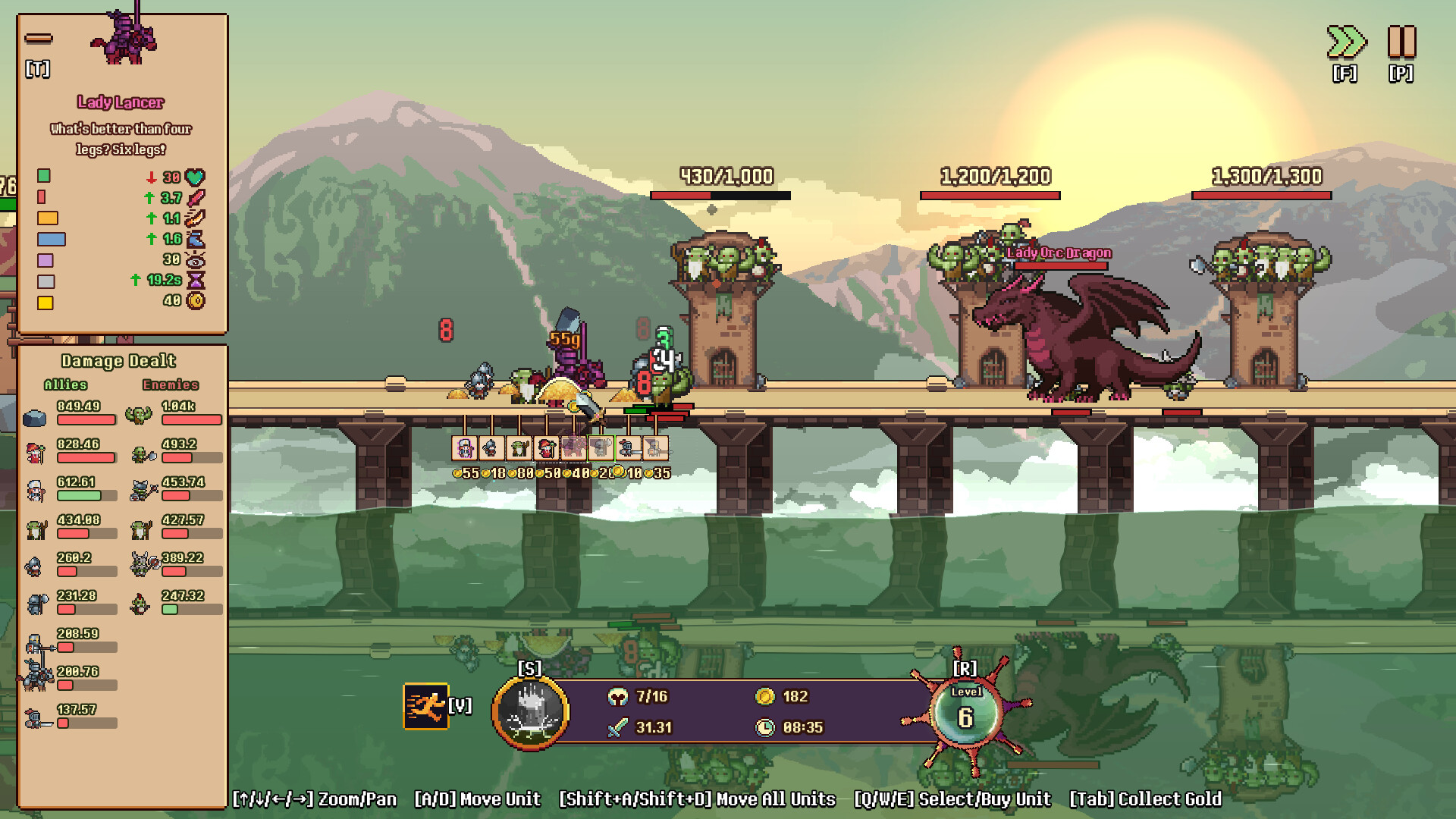 Capturing a tower while enemy legions advance