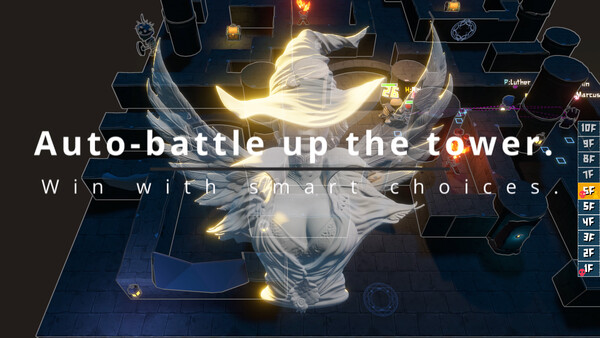 Screenshot of Towerlings gameplay showing in-action mechanics