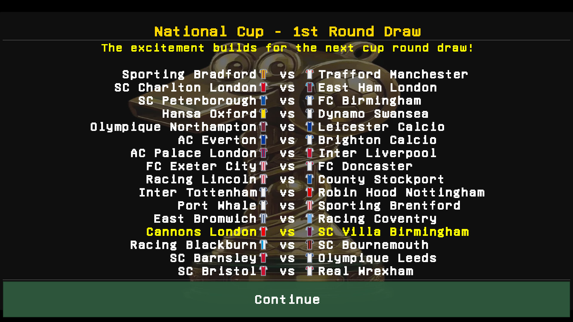 Whistle1 - Retro Football Manager screenshot 7