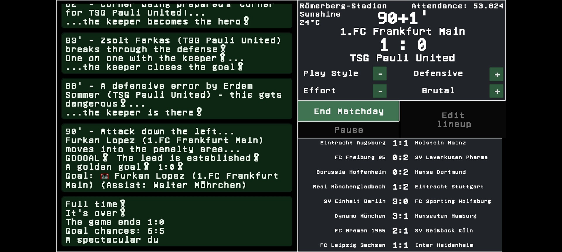 Whistle1 - Retro Football Manager screenshot #3