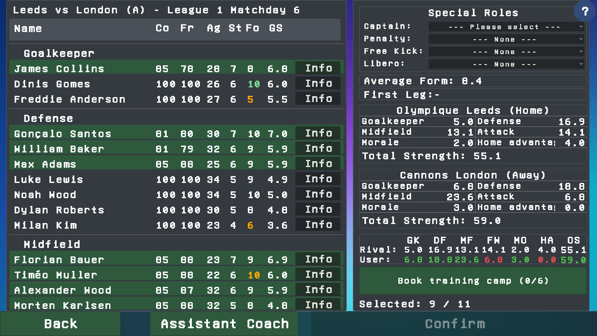 Whistle1 - Retro Football Manager screenshot