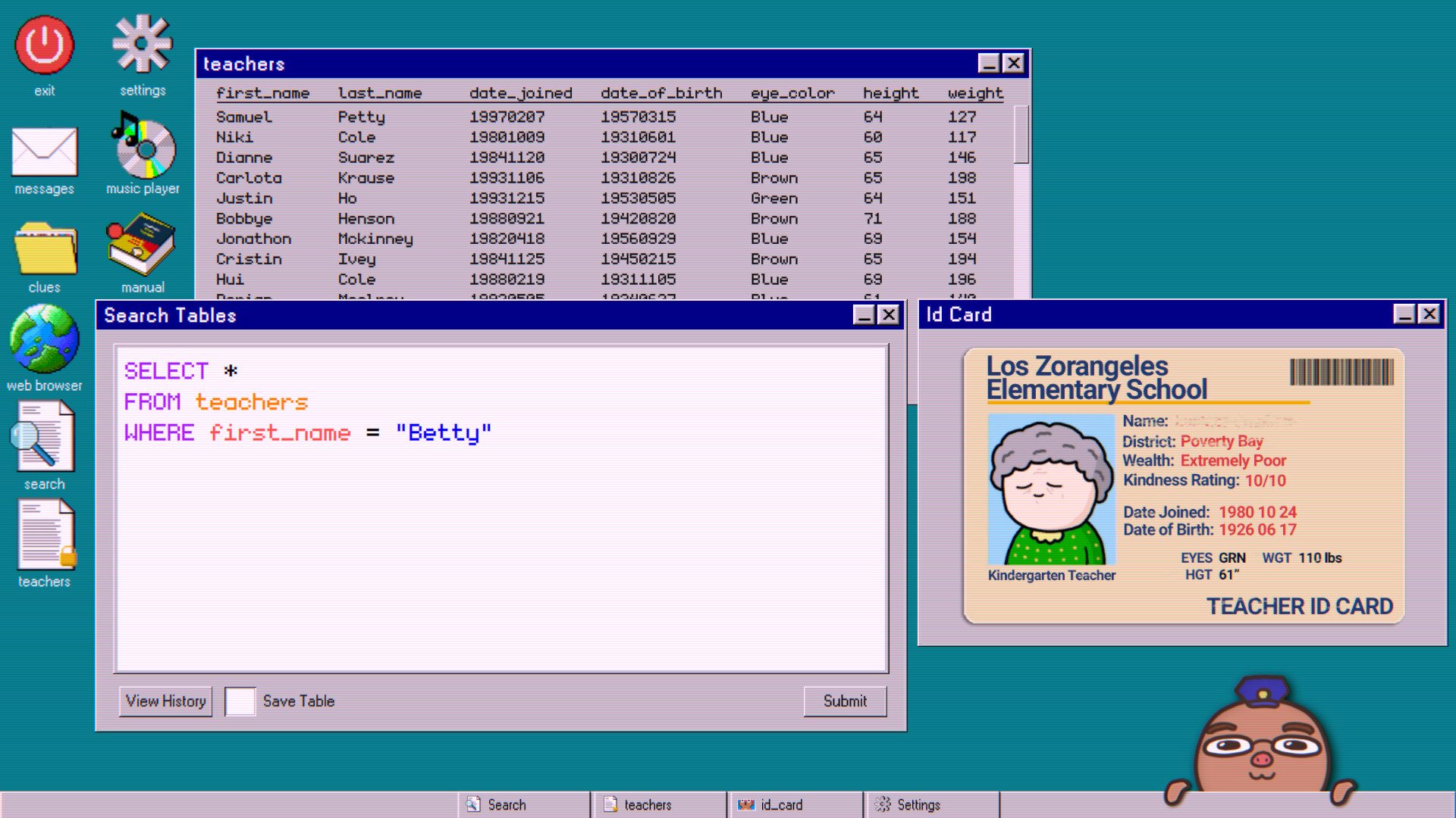 Database Detective: Minor Crimes Division Demo screenshot 1