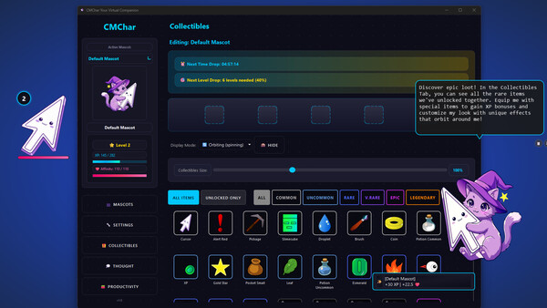 Screenshot 4 of CMChar: Your Virtual Companion - final gameplay screenshot