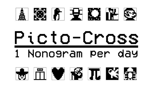 Picto-Cross: 1 nonogram per day