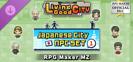 RPG Maker MZ - SERIALGAMES LivingGoodCity Japanese City NPC SET 1