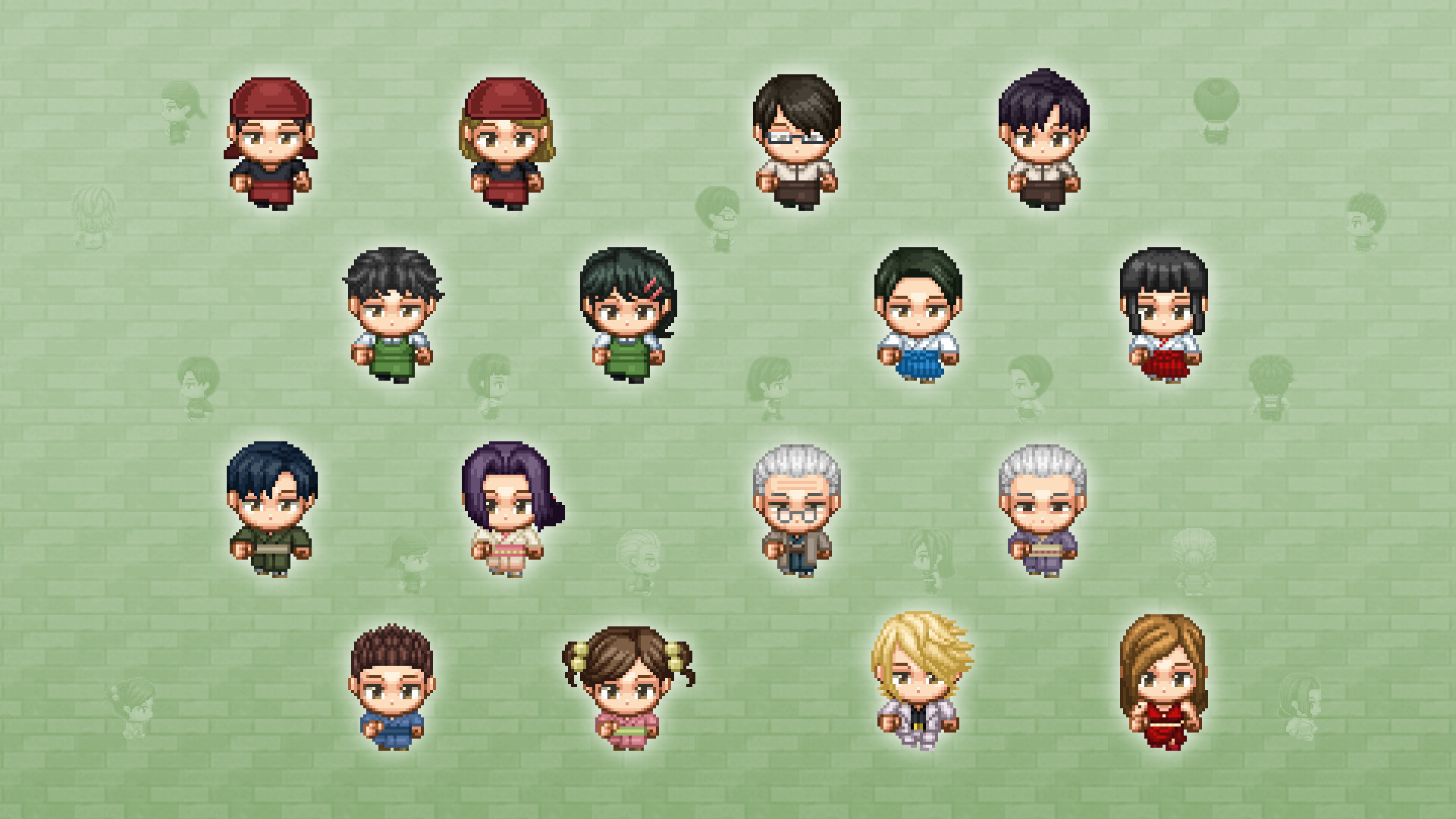 RPG Maker MZ - SERIALGAMES LivingGoodCity Japanese City NPC SET 1 Featured Screenshot #1