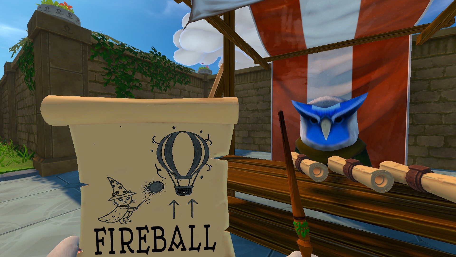 ねこねこマジック 公式スクリーンショット FIREBALLと名付けた呪文の登録画面