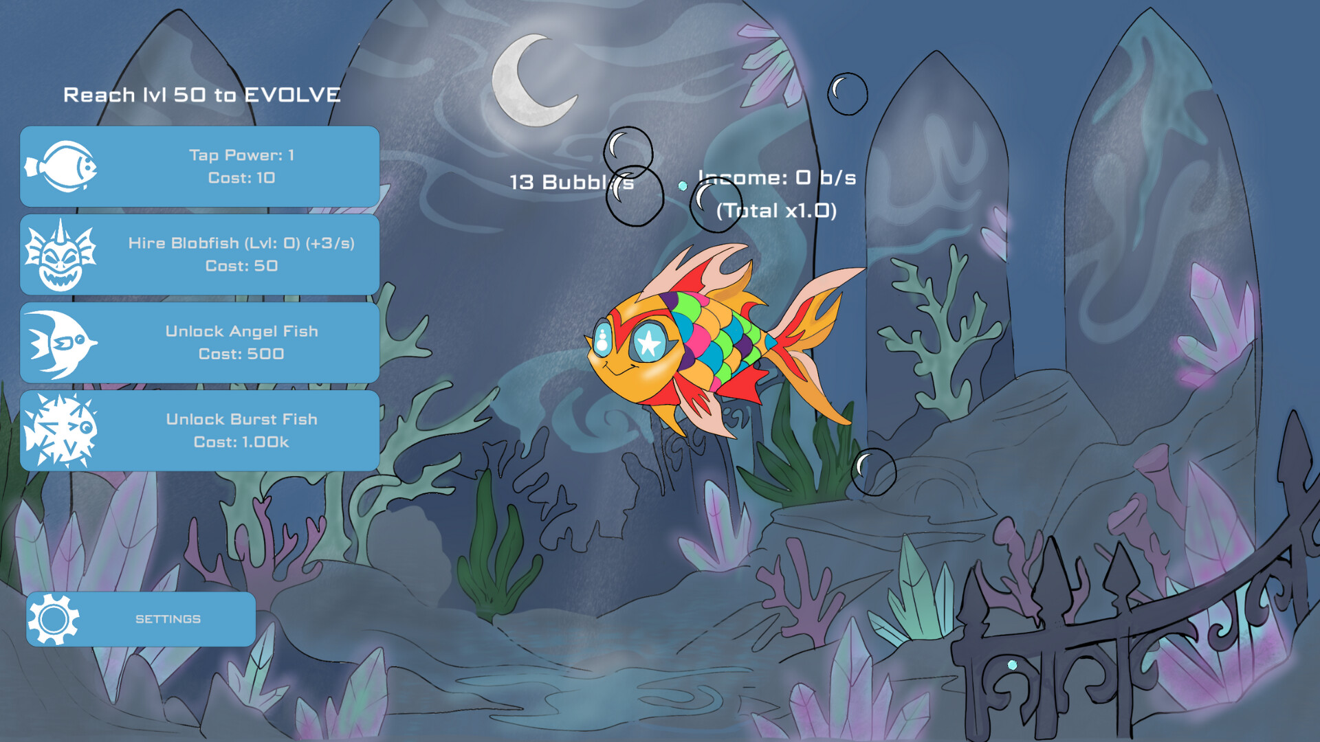 Midnight Aquarium: Idle Clicker screenshot #5