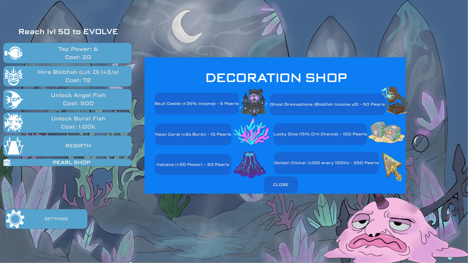 Midnight Aquarium: Idle Clicker screenshot #3