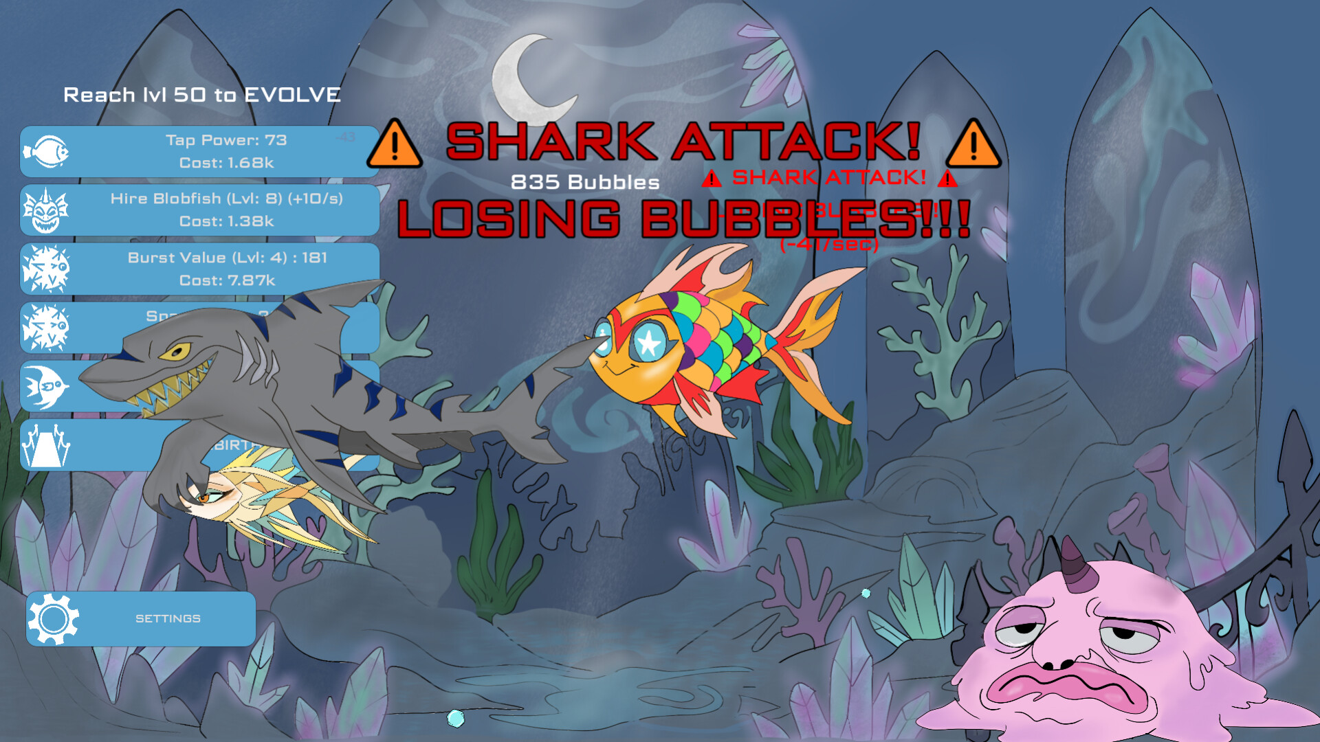 Midnight Aquarium: Idle Clicker screenshot #2