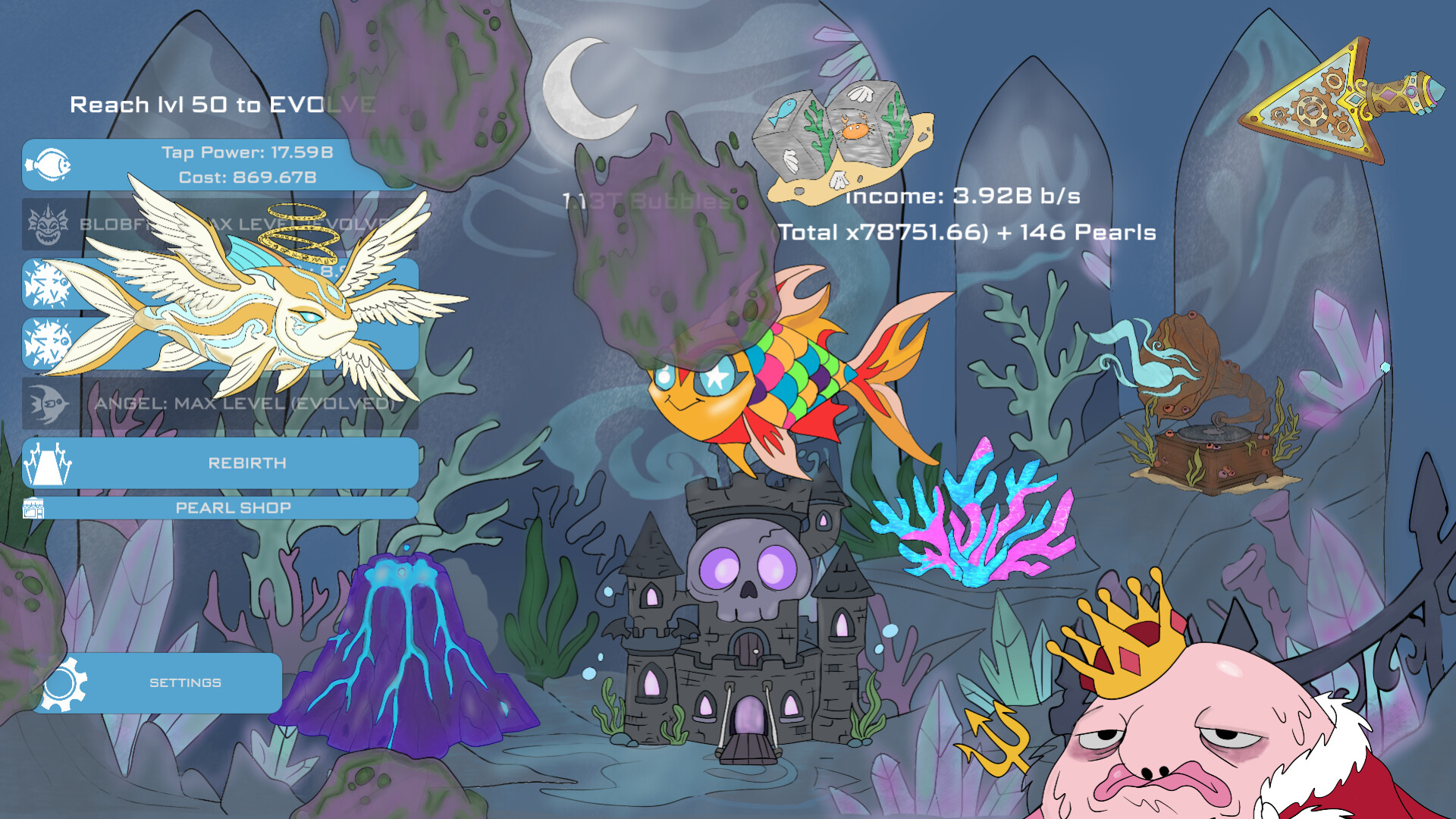 Midnight Aquarium: Idle Clicker screenshot #4