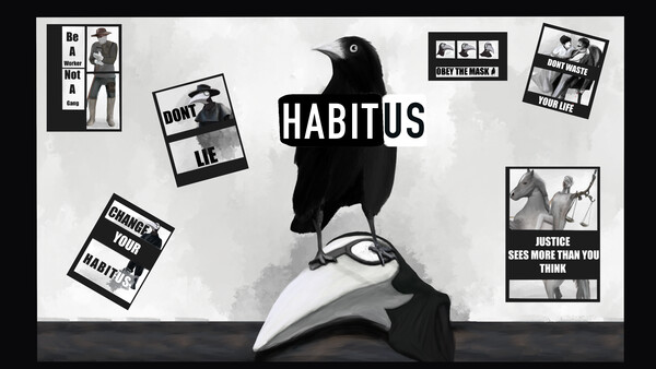 Screenshot of Habitus: Broken Mask gameplay showing in-action mechanics