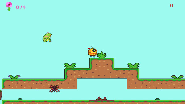 Screenshot of Robot and Flowers gameplay showing in-action mechanics