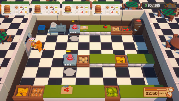 Screenshot of Cooking Cat-astrophe
