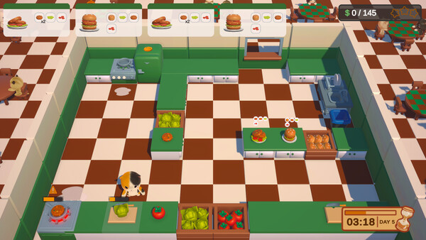Screenshot of Cooking Cat-astrophe
